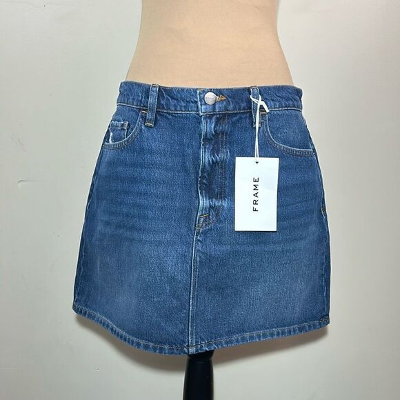 NWT Frame denim Jean mini skirt size 30 - Picture 1 of 10